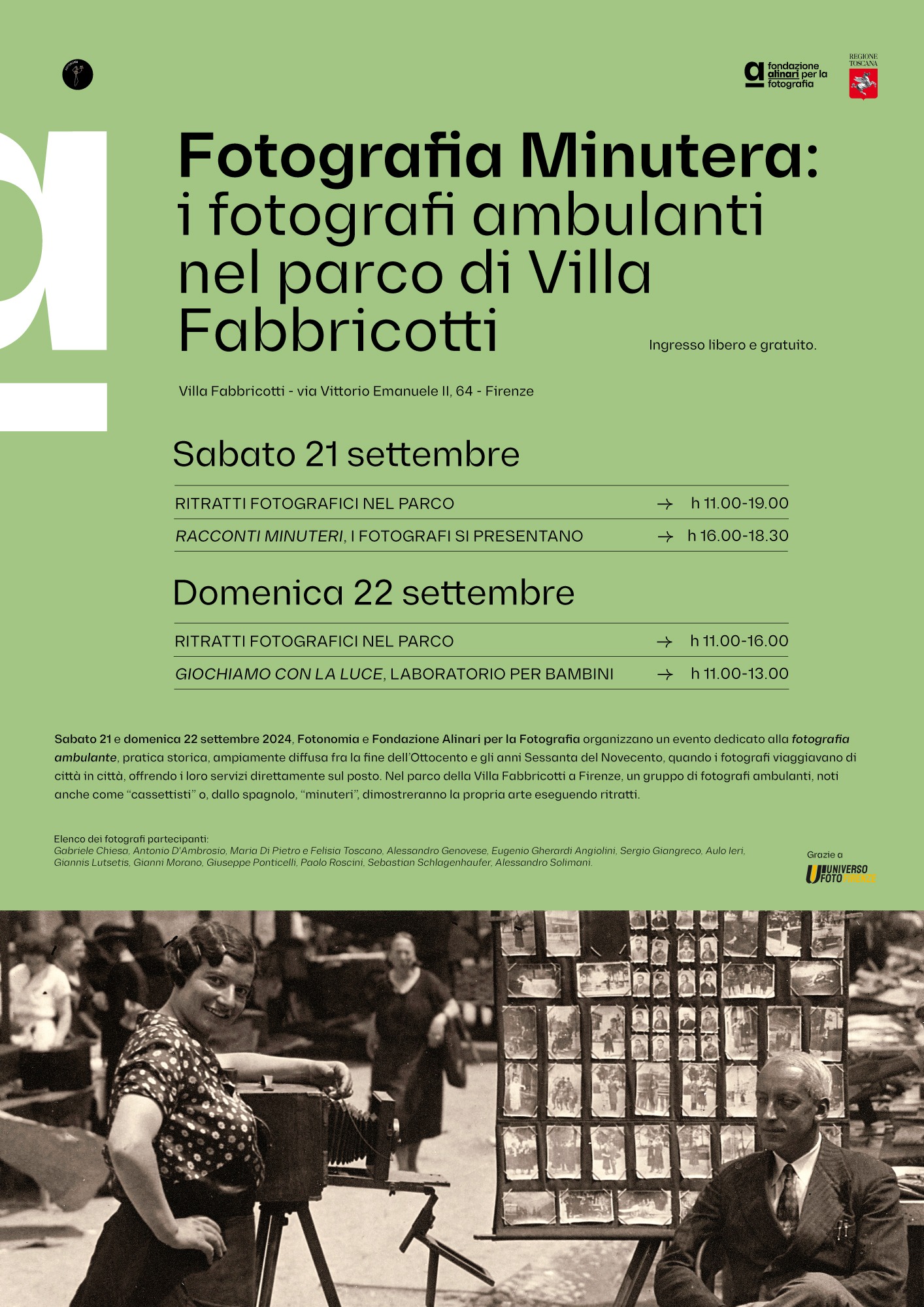 I fotografi ambulanti, Fotografia analogica